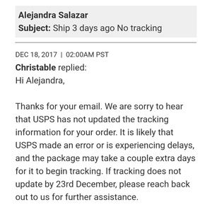 delay package no tracking poshmark tracking
